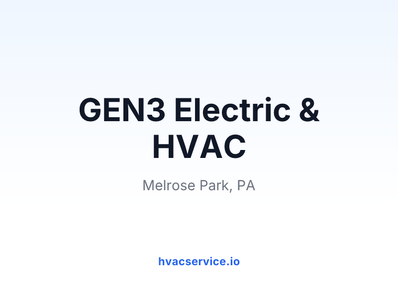 GEN3 Electric & HVAC