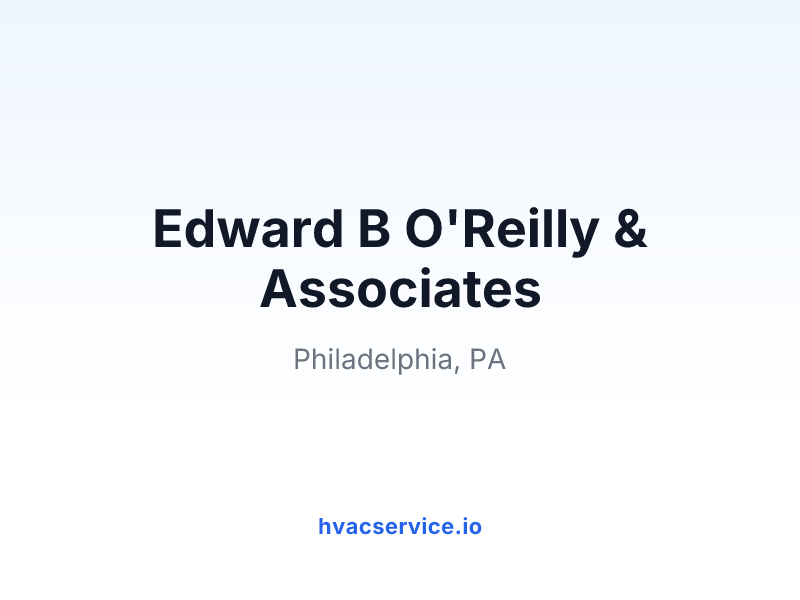 Edward B O'Reilly & Associates