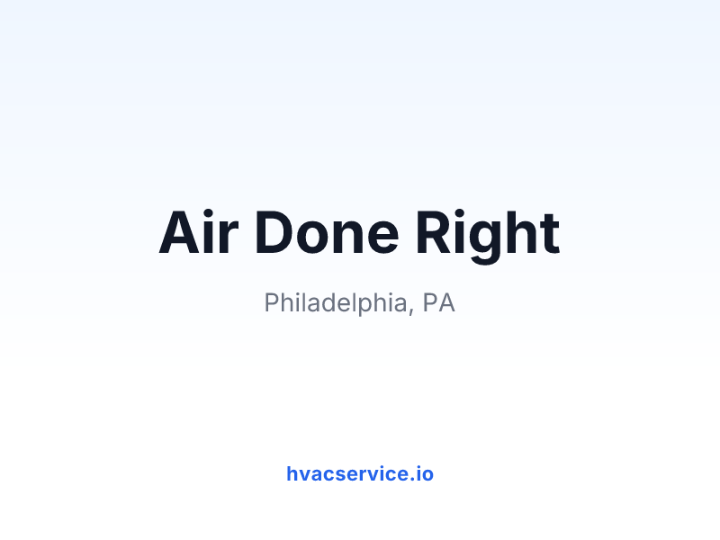 Air Done Right