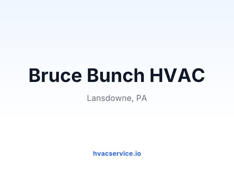 Bruce Bunch HVAC