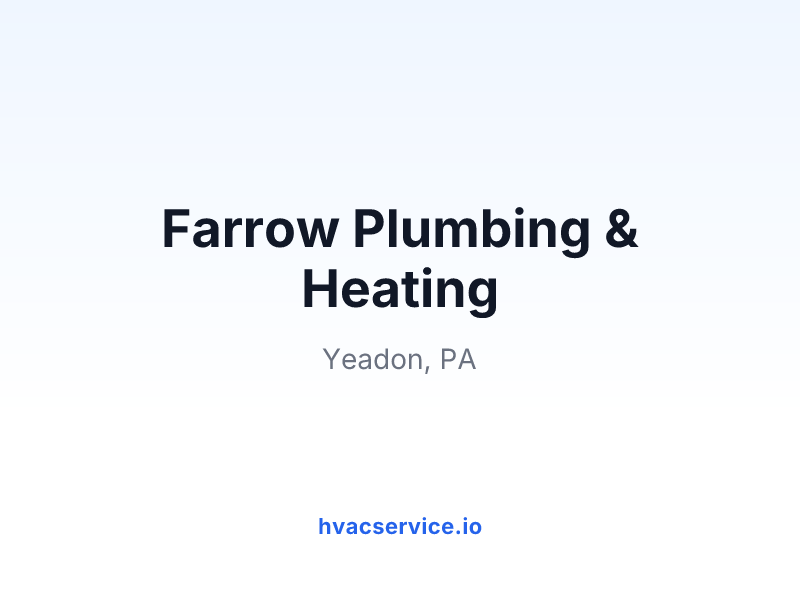 Farrow Plumbing & Heating