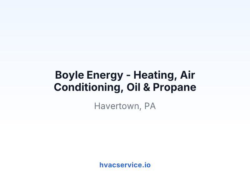 Boyle Energy - Heating, Air Conditioning, Oil & Propane