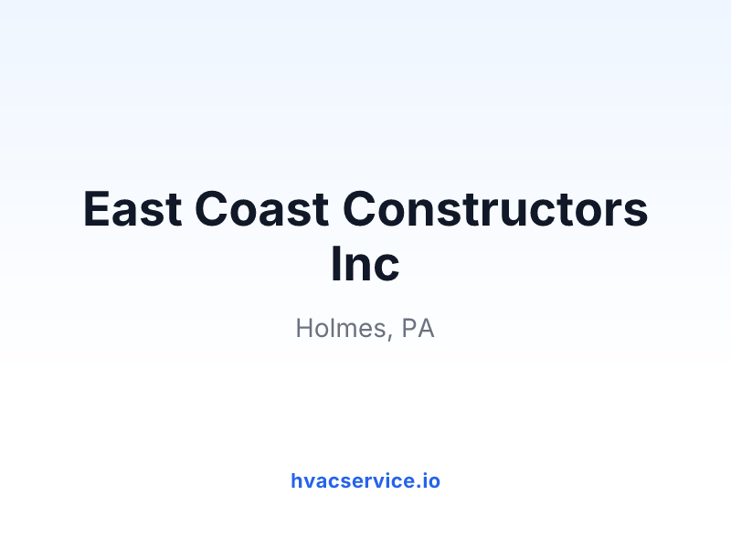 East Coast Constructors Inc