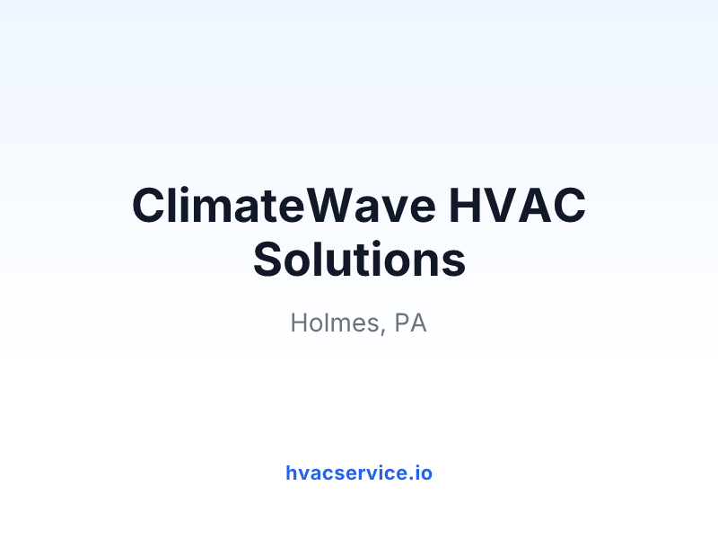 ClimateWave HVAC Solutions