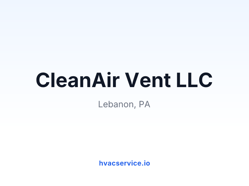 CleanAir Vent LLC