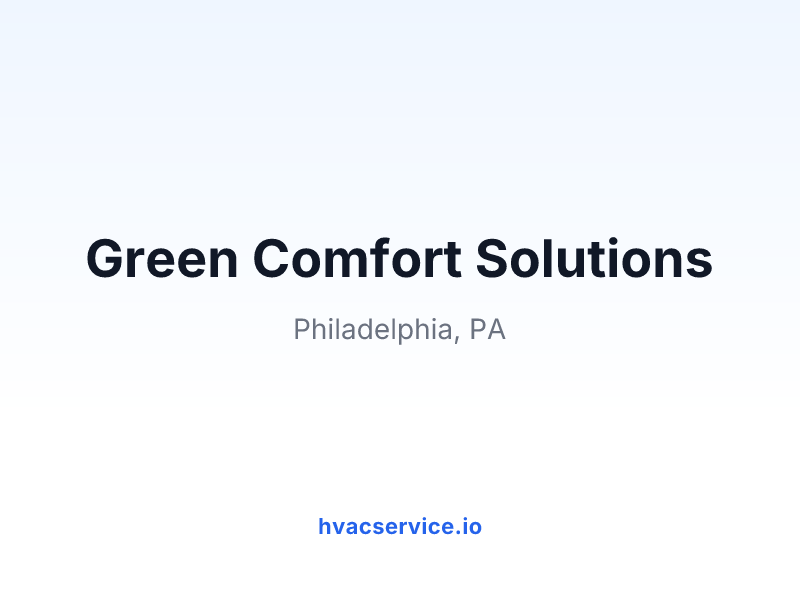 Green Comfort Solutions