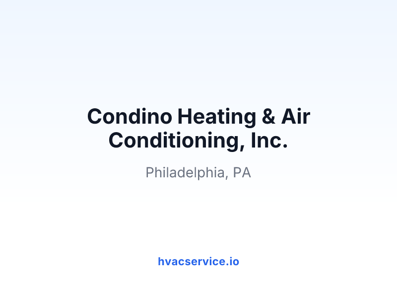 Condino Heating & Air Conditioning, Inc.
