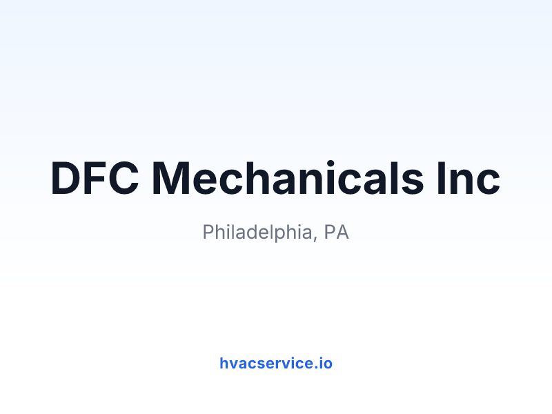 DFC Mechanicals Inc