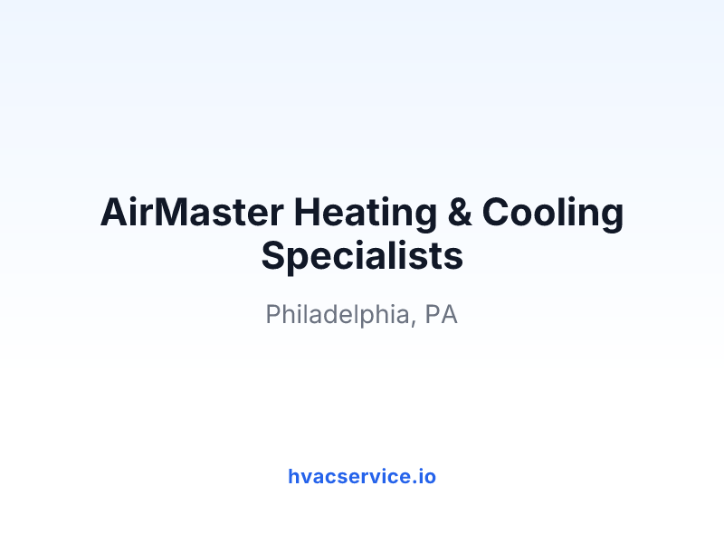 AirMaster Heating & Cooling Specialists