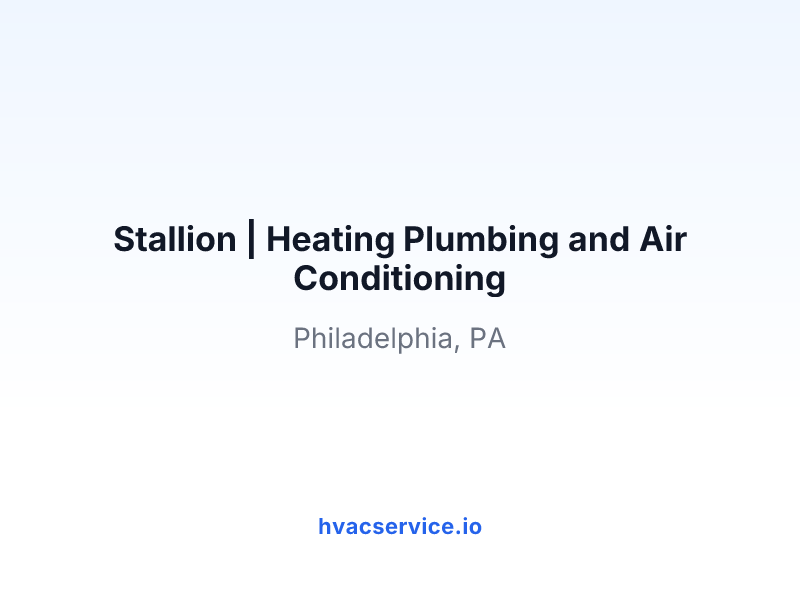 Stallion | Heating Plumbing and Air Conditioning