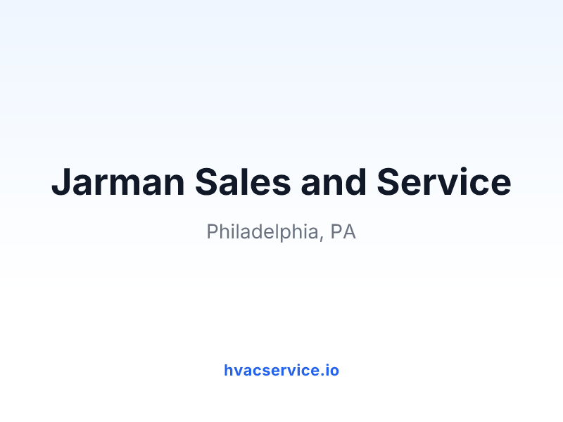 Jarman Sales and Service