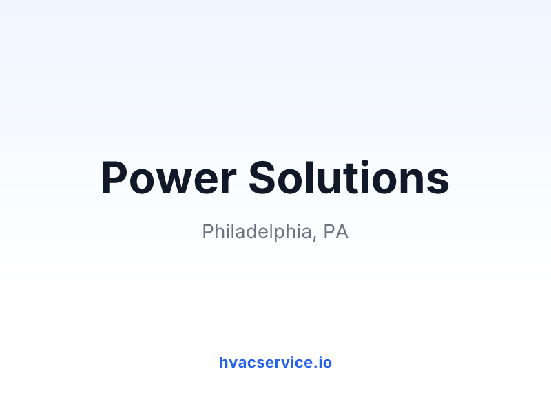 Power Solutions