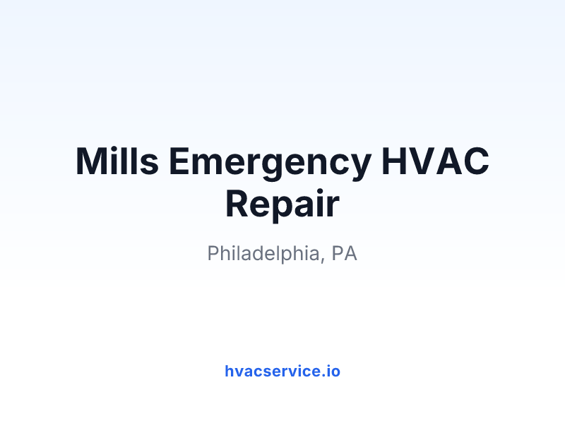Mills Emergency HVAC Repair