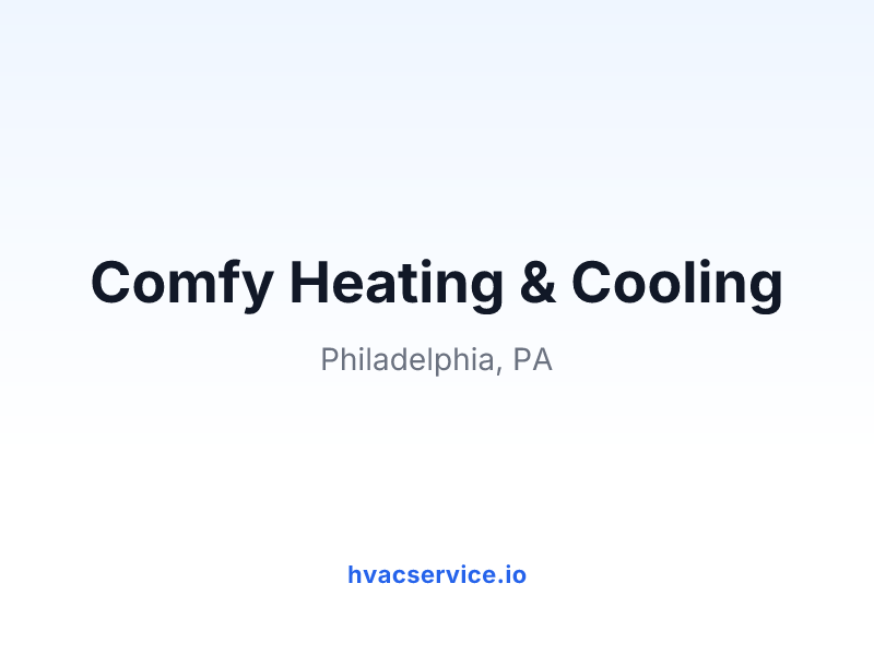 Comfy Heating & Cooling