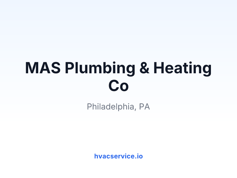 MAS Plumbing & Heating Co