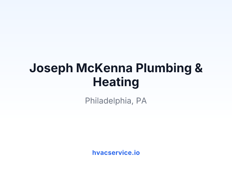 Joseph McKenna Plumbing & Heating