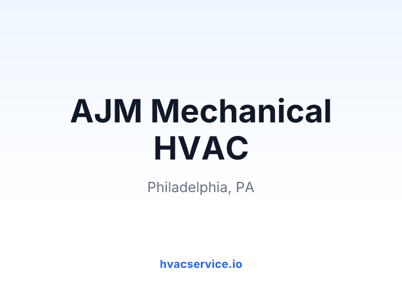 AJM Mechanical HVAC