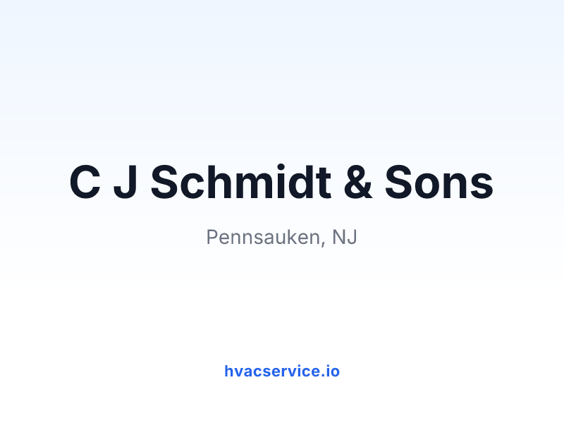 C J Schmidt & Sons