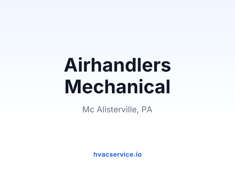 Airhandlers Mechanical