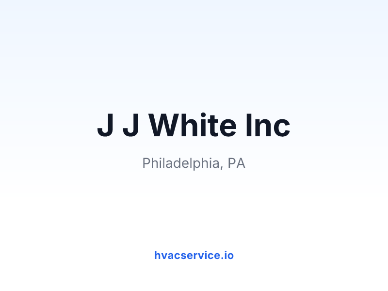 J J White Inc