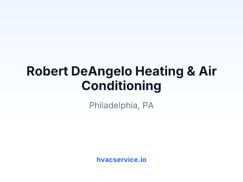 Robert DeAngelo Heating & Air Conditioning