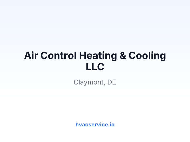Air Control Heating & Cooling LLC