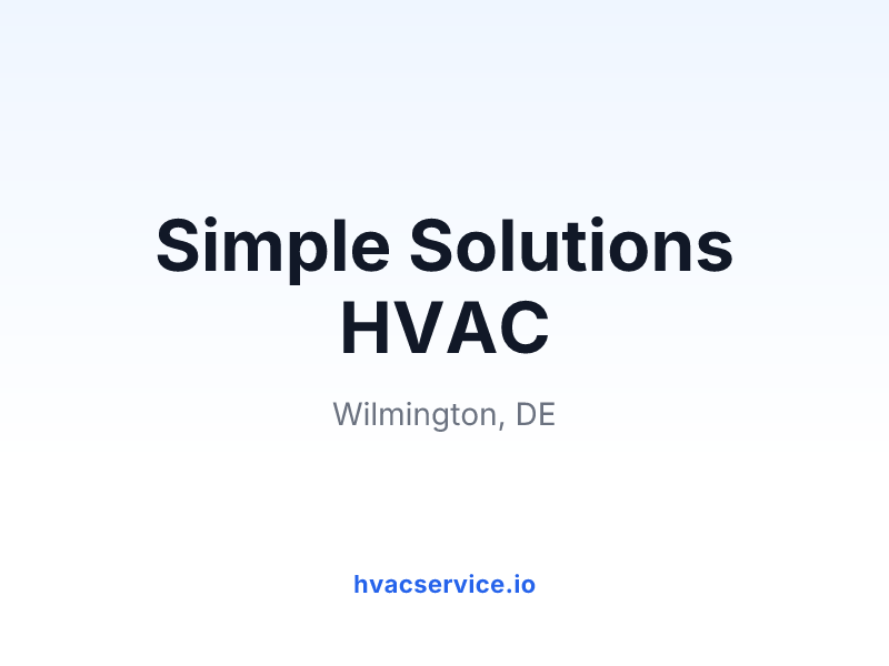 Simple Solutions HVAC