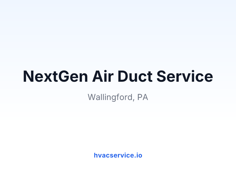 NextGen Air Duct Service