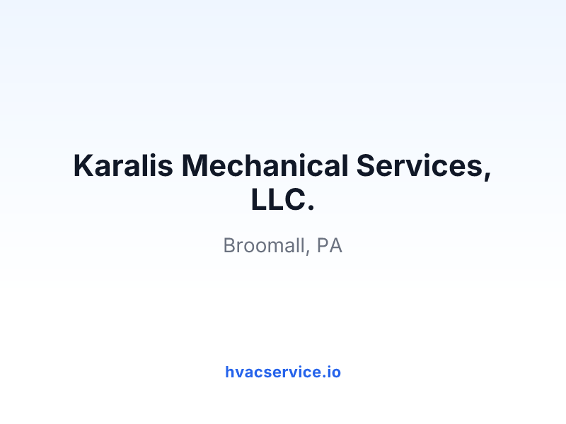 Karalis Mechanical Services, LLC.