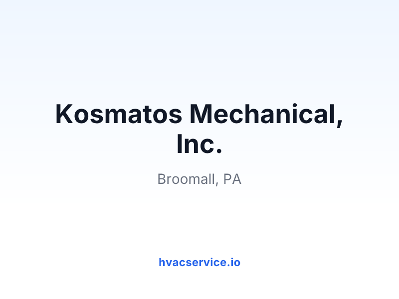 Kosmatos Mechanical, Inc.