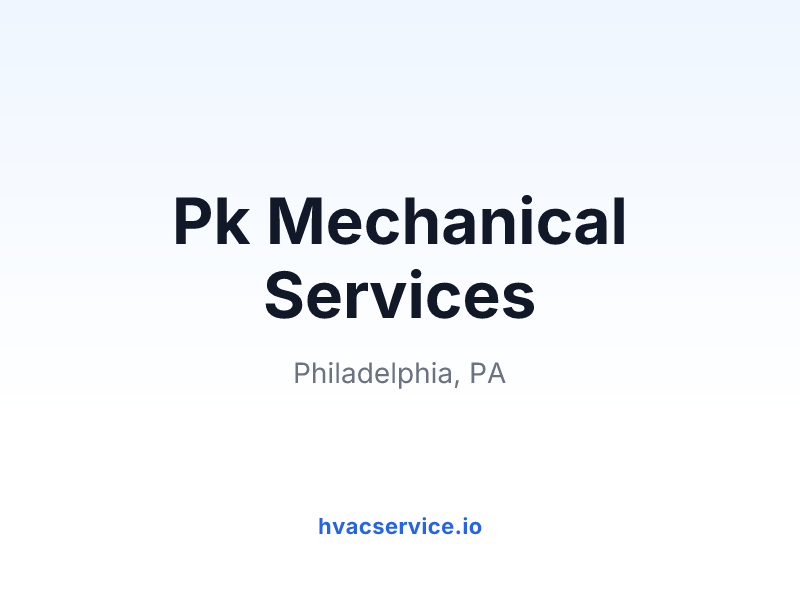 Pk Mechanical Services