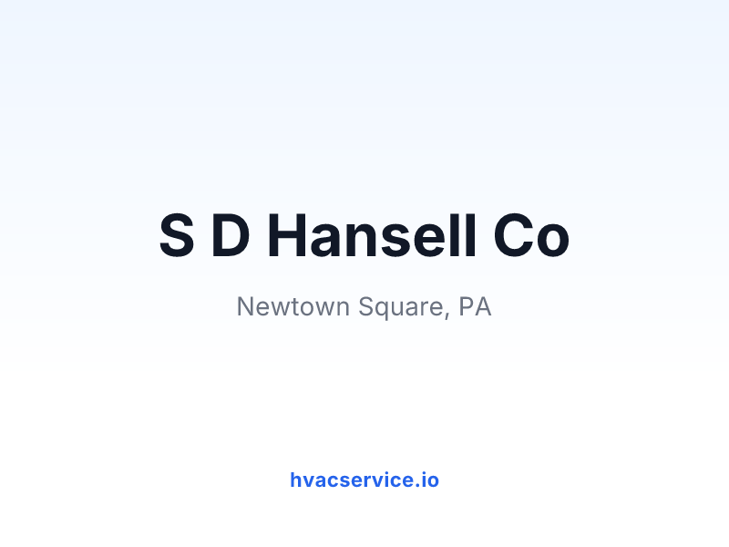 S D Hansell Co