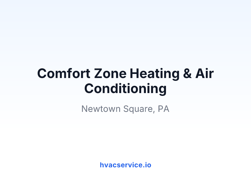 Comfort Zone Heating & Air Conditioning