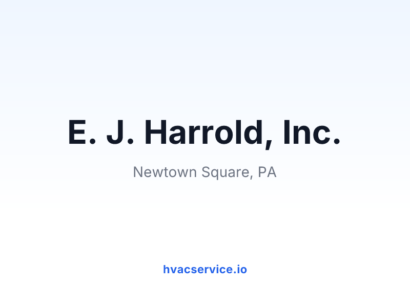 E. J. Harrold, Inc.