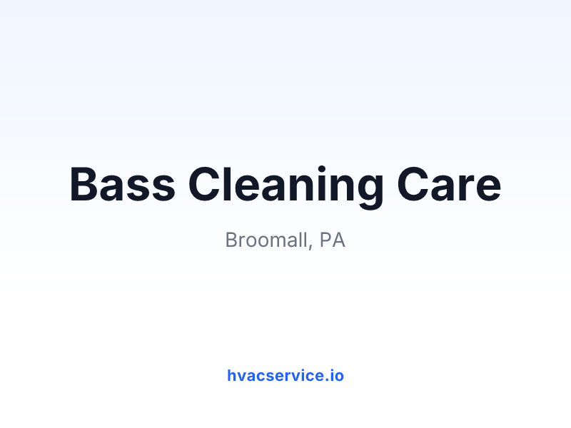 Bass Cleaning Care
