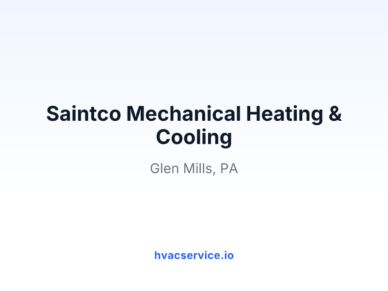 Saintco Mechanical Heating & Cooling