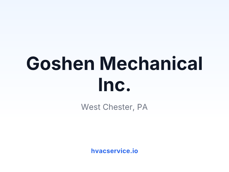 Goshen Mechanical Inc.
