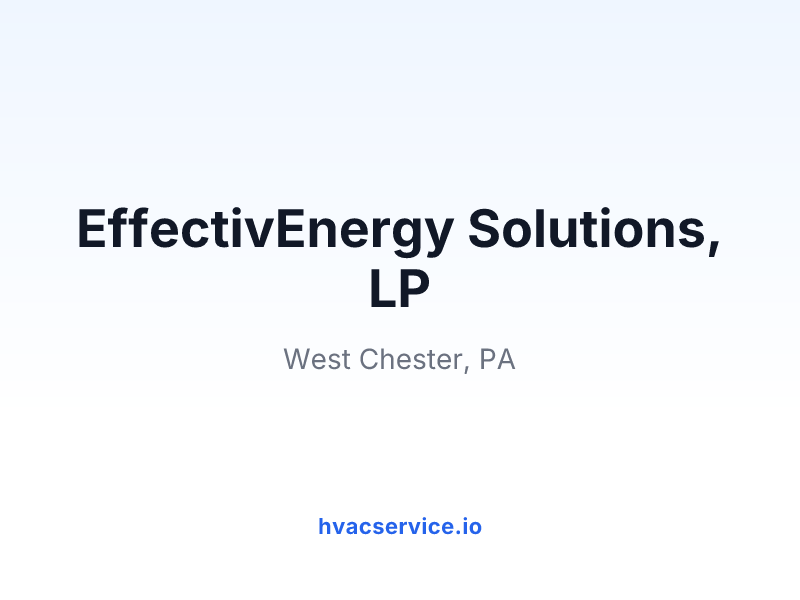 EffectivEnergy Solutions, LP
