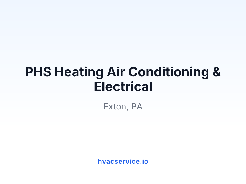 PHS Heating Air Conditioning & Electrical