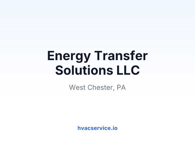 Energy Transfer Solutions LLC