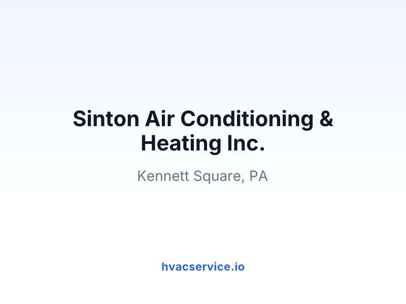 Sinton Air Conditioning & Heating Inc.