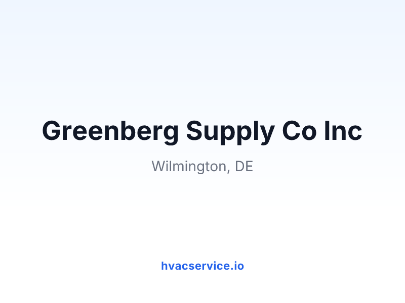 Greenberg Supply Co Inc