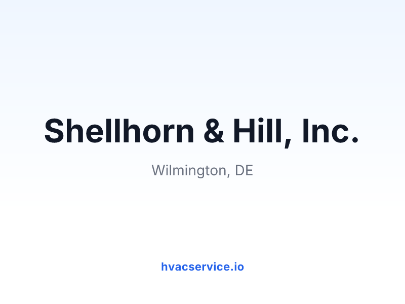Shellhorn & Hill, Inc.