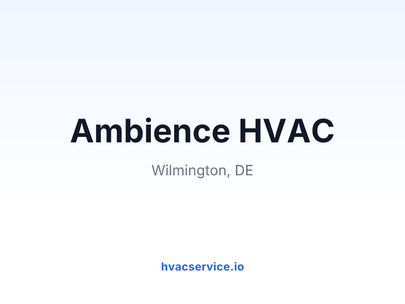 Ambience HVAC