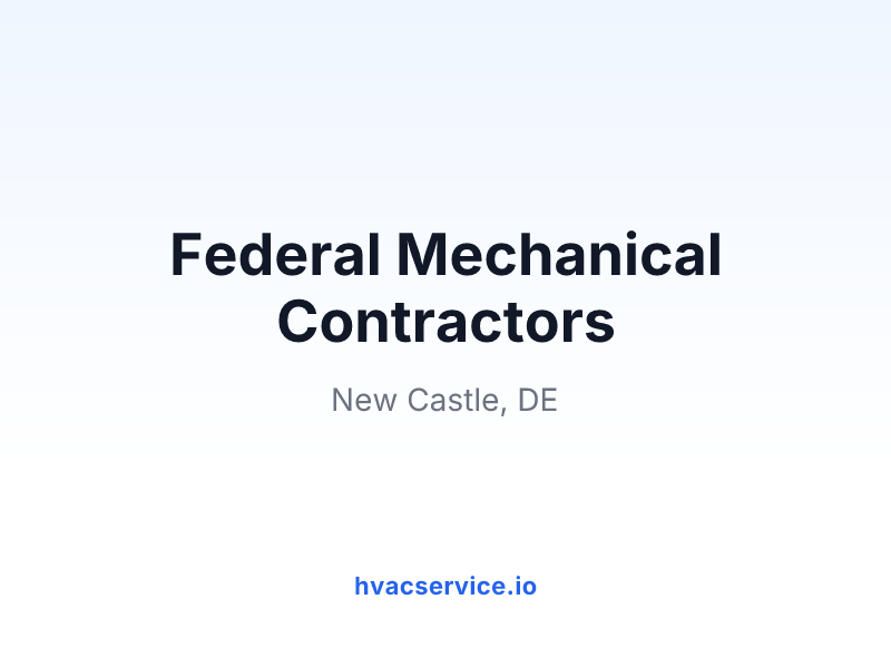 Federal Mechanical Contractors