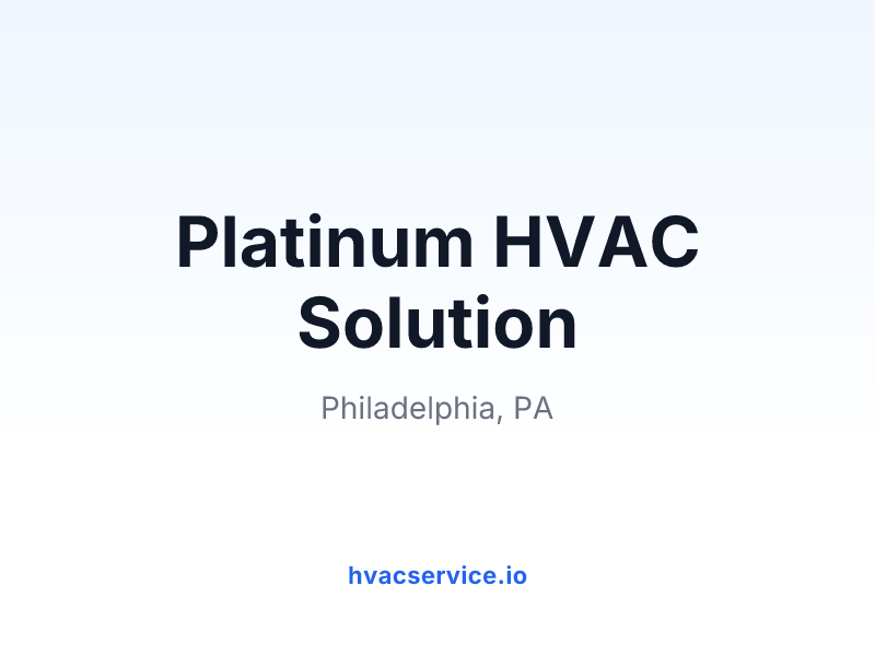 Platinum HVAC Solution