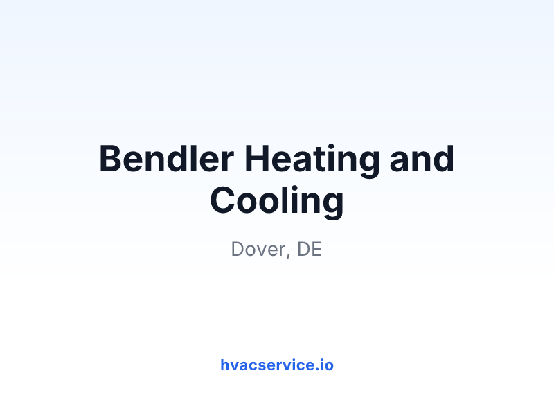 Bendler Heating and Cooling
