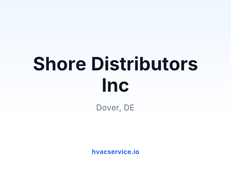 Shore Distributors Inc
