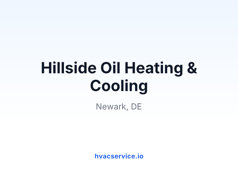 Hillside Oil Heating & Cooling