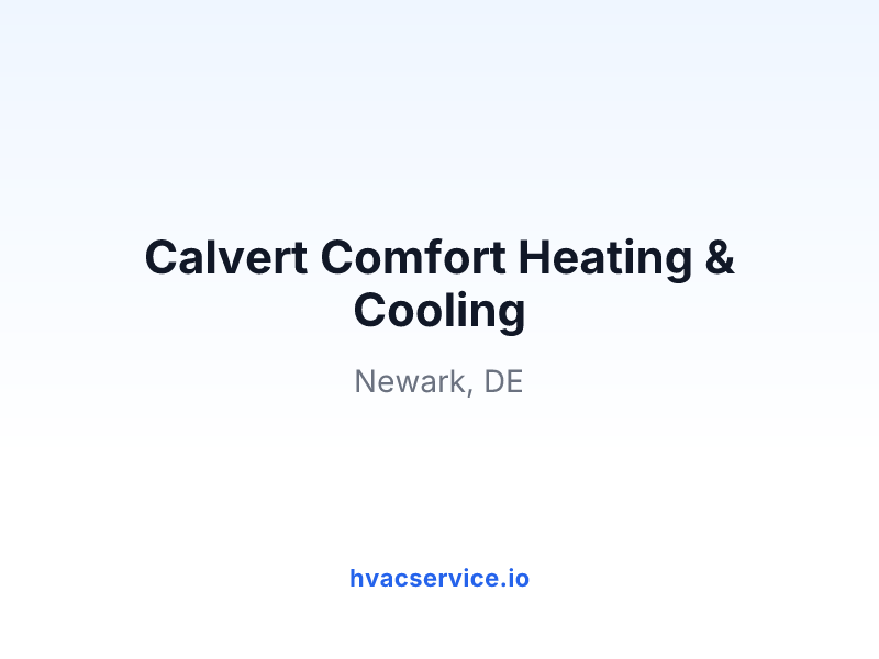 Calvert Comfort Heating & Cooling